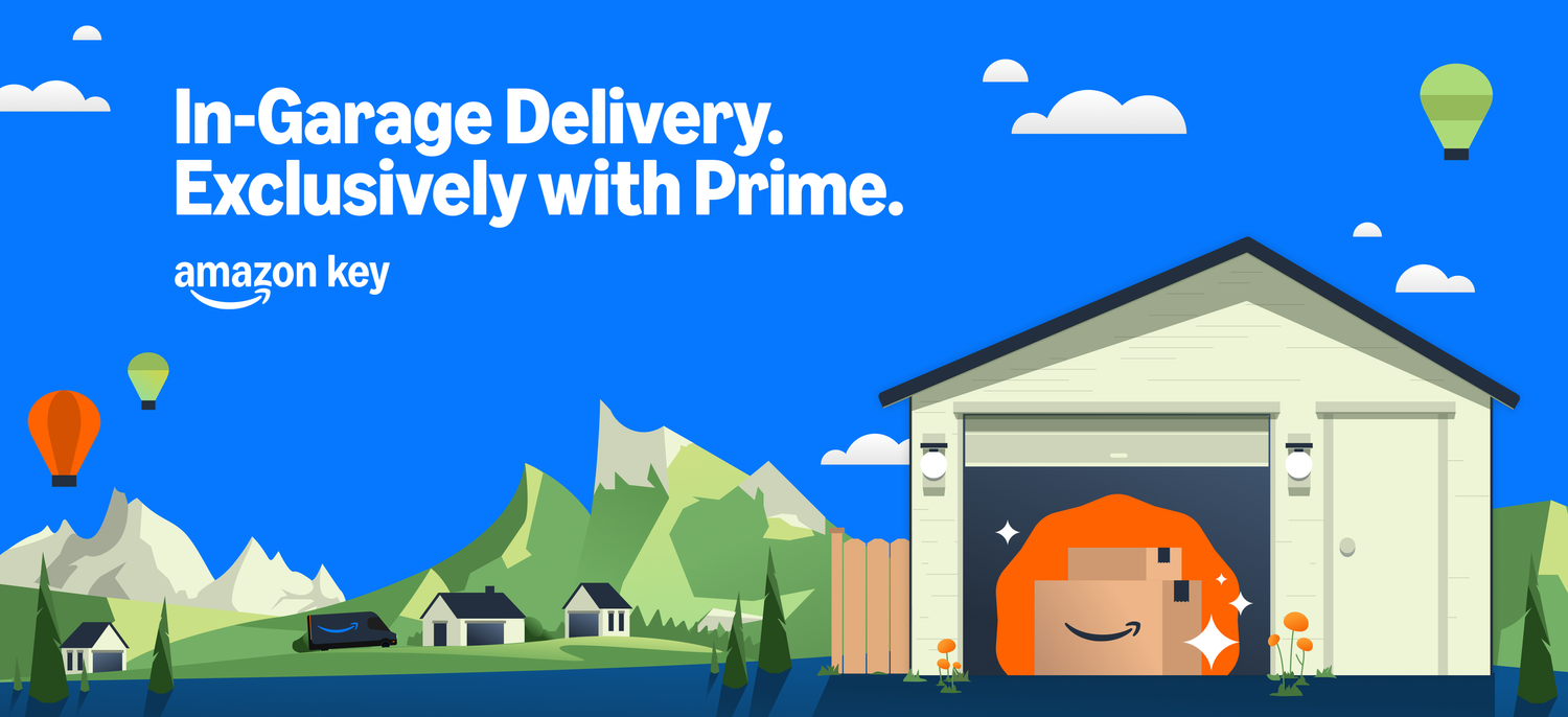 Amazon Key In-Garage Delivery hero visual.
