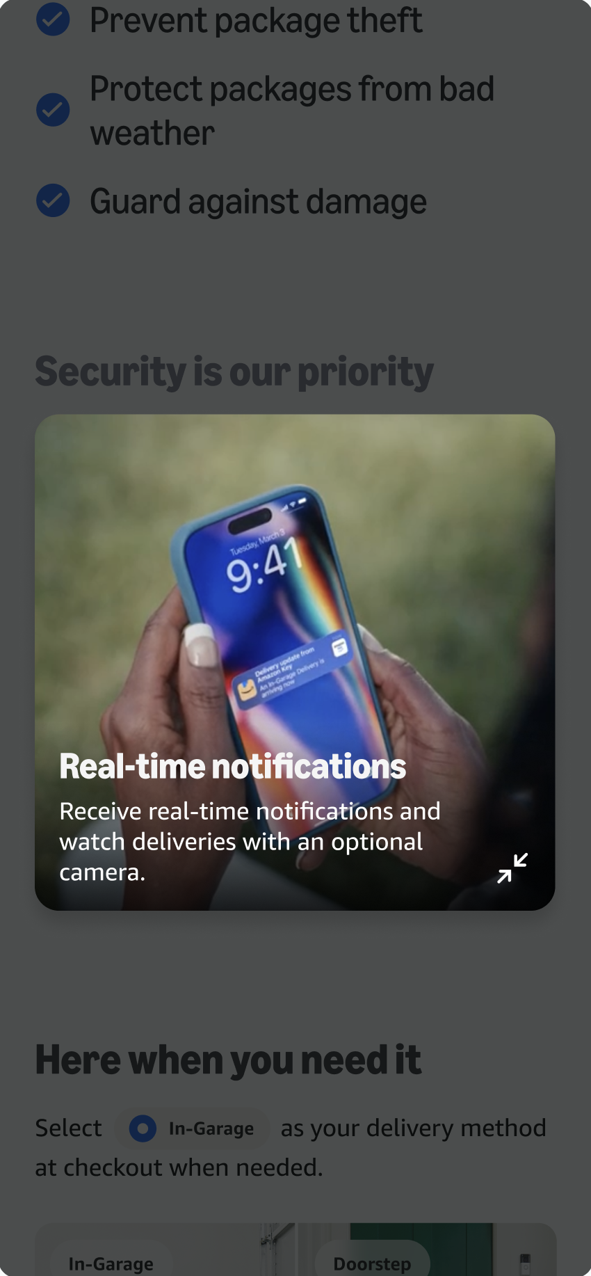 Expanded security pop-out: privacy controls and permissions.