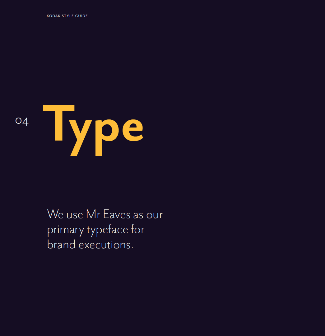 Kodak concept app screen.