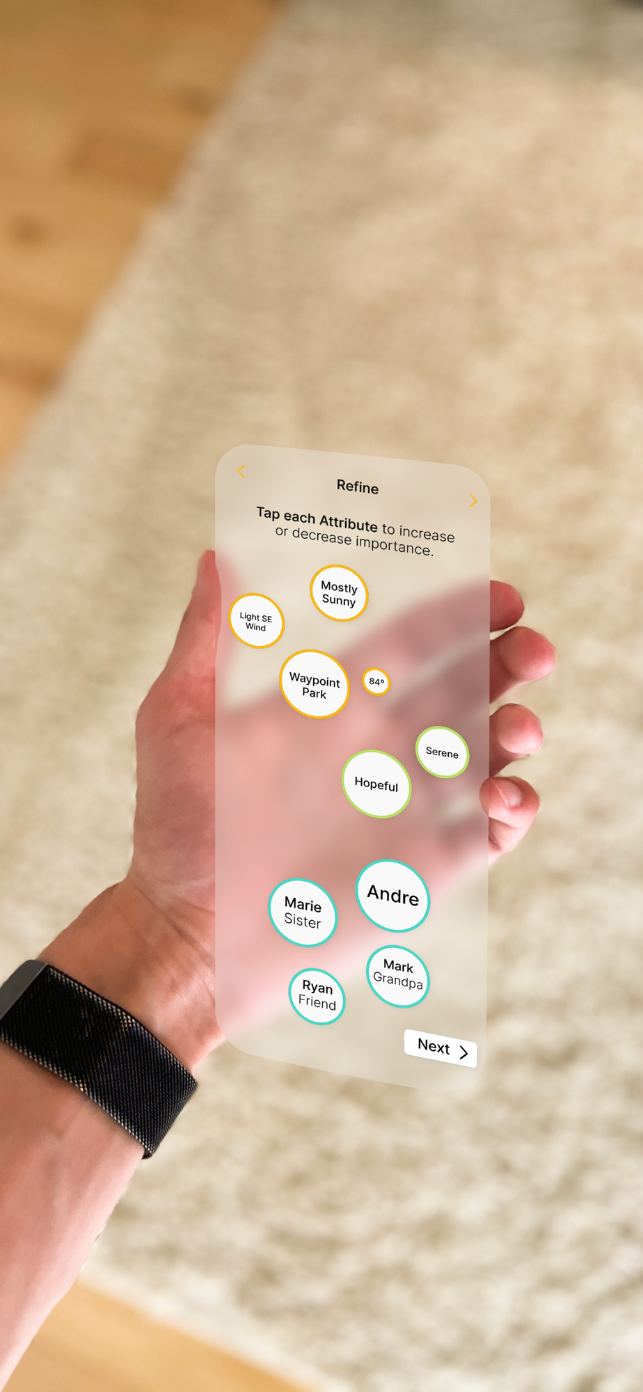 Kodak Refine feature mockup.