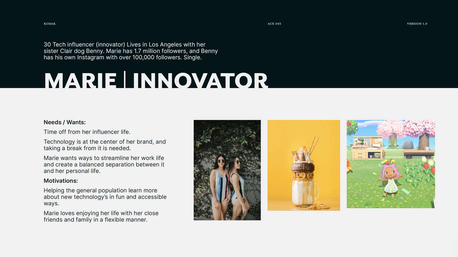 Kodak persona slide.